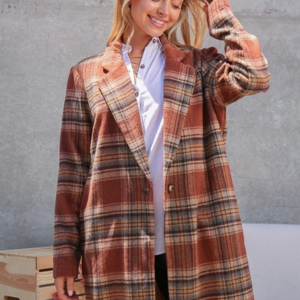 Women Long  Coat - Picture 3 of 6